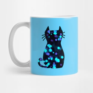 Sparkly bokeh cat Mug